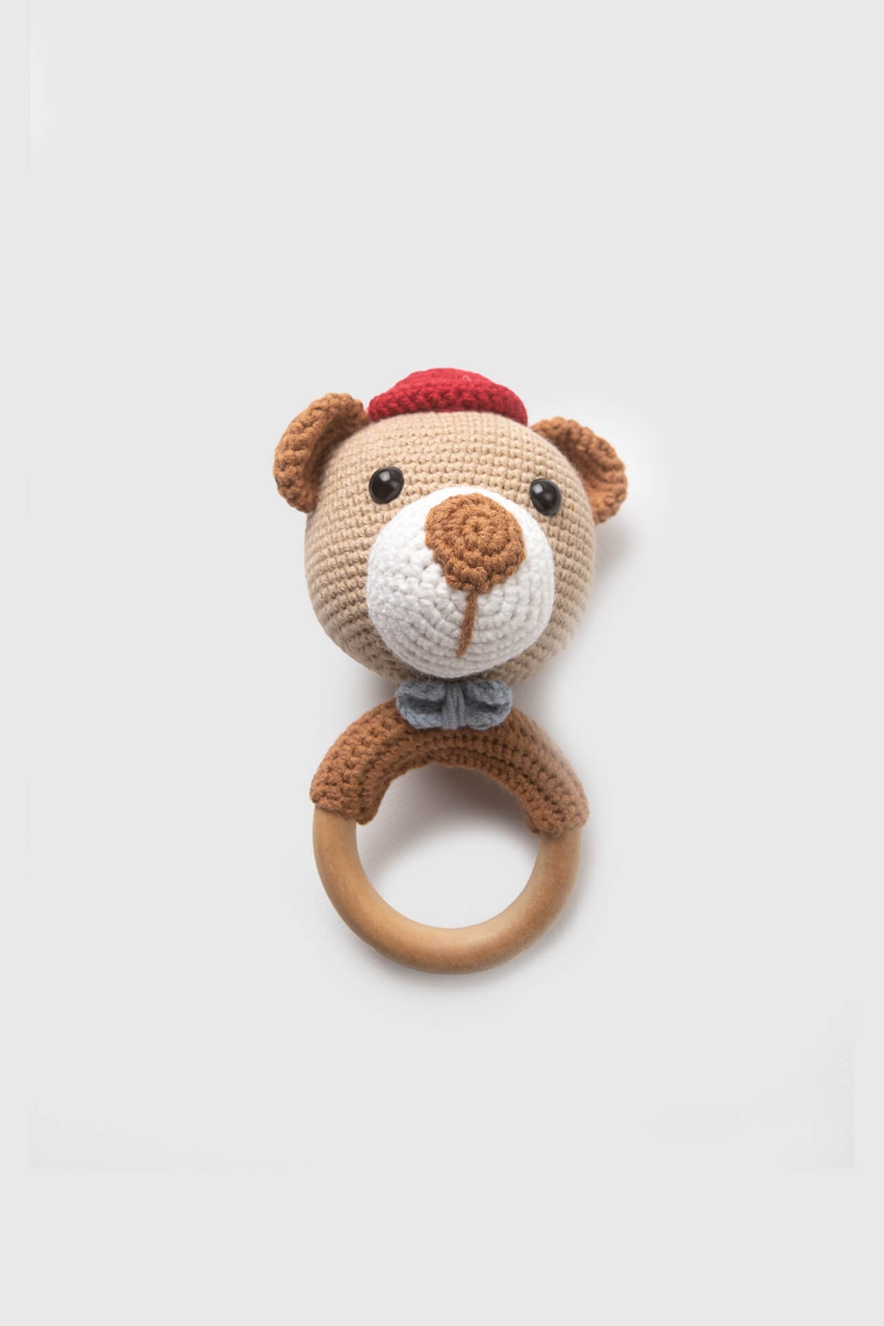 Totzee; Amigurumi Ayı Çıngırak Kahverengi; Amigurumi Bear Rattle Brown