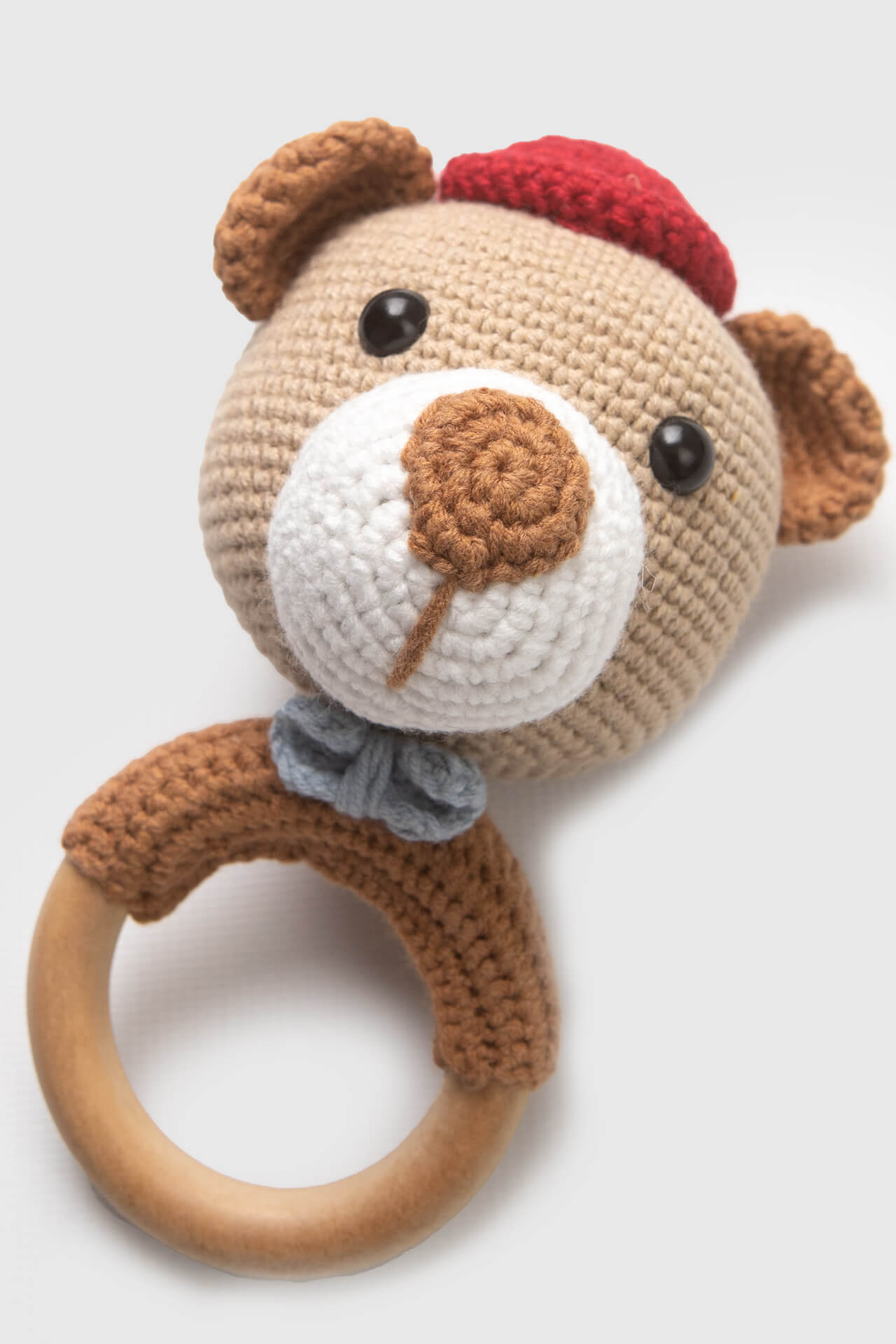 Totzee; Amigurumi Ayı Çıngırak Kahverengi; Amigurumi Bear Rattle Brown