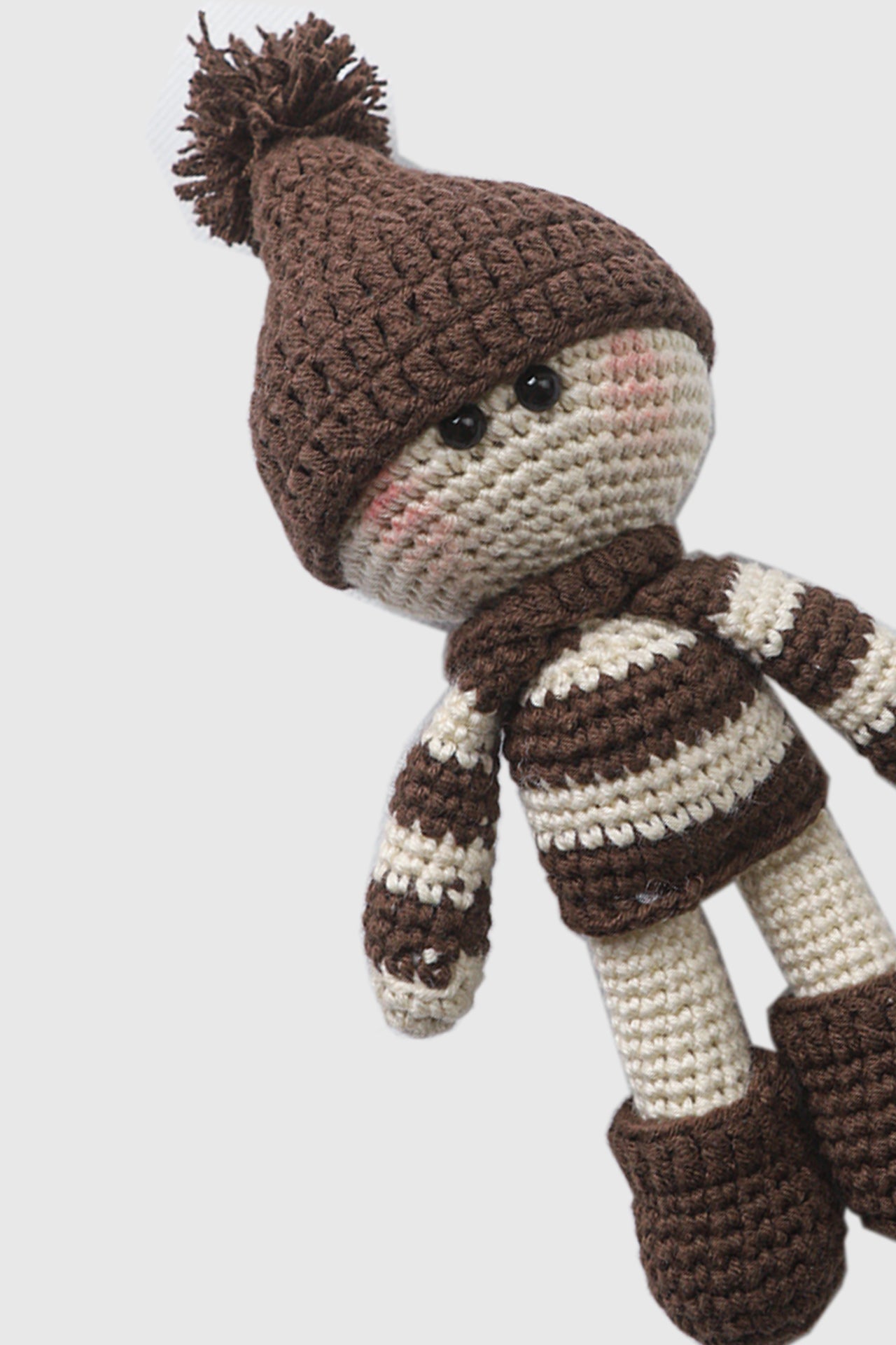 Totzee; Amigurumi Oyuncak Bebek Kahverengi; Amigurumi Doll Brown