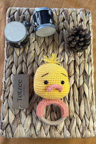 Totzee; Amigurumi Ördek Çıngırak Sarı; Amigurumi Duck Rattle Yellow