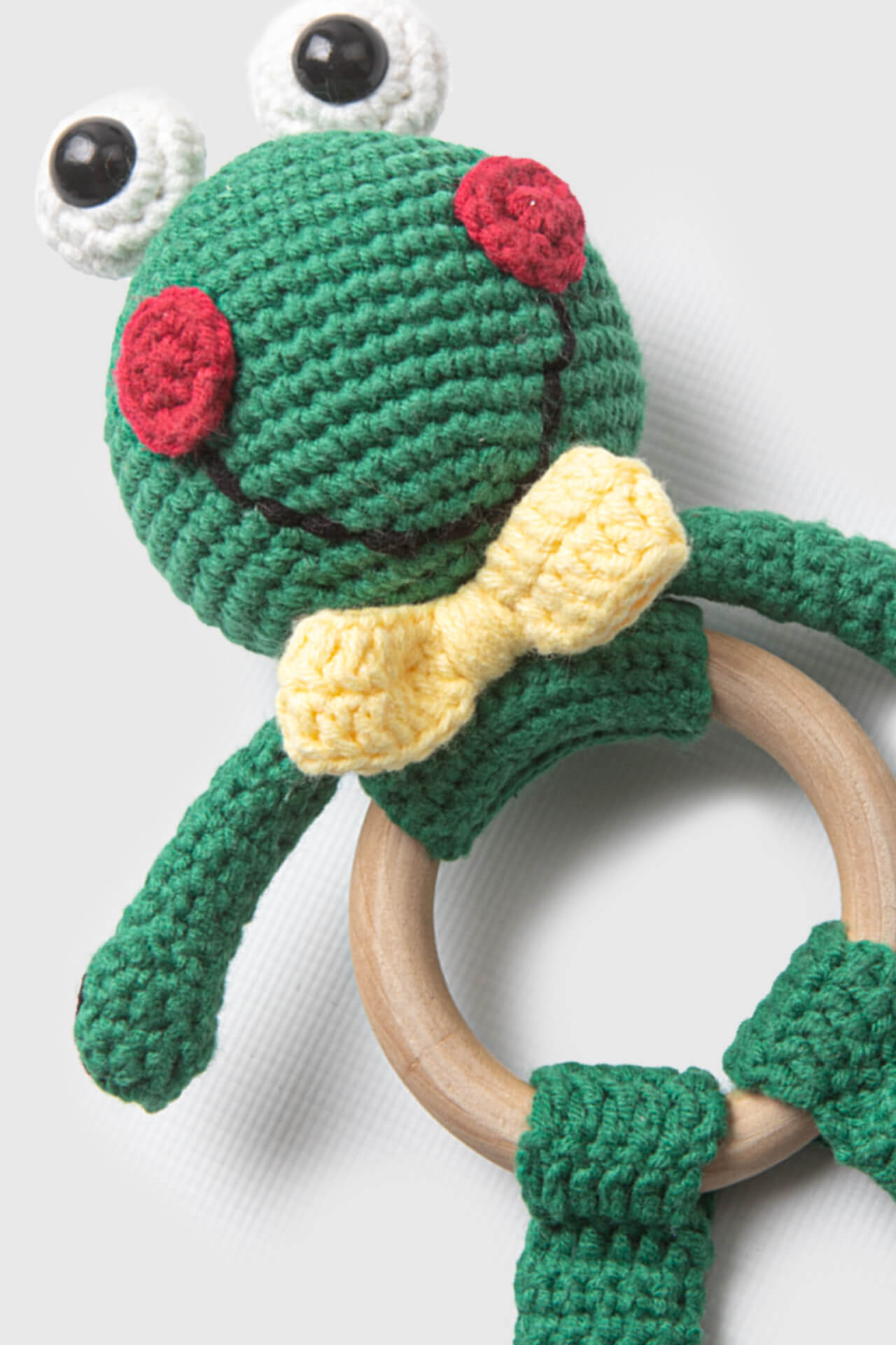 Totzee; Amigurumi Kurbağa Çıngırak Yeşil; Amigurumi Frog Rattle Green