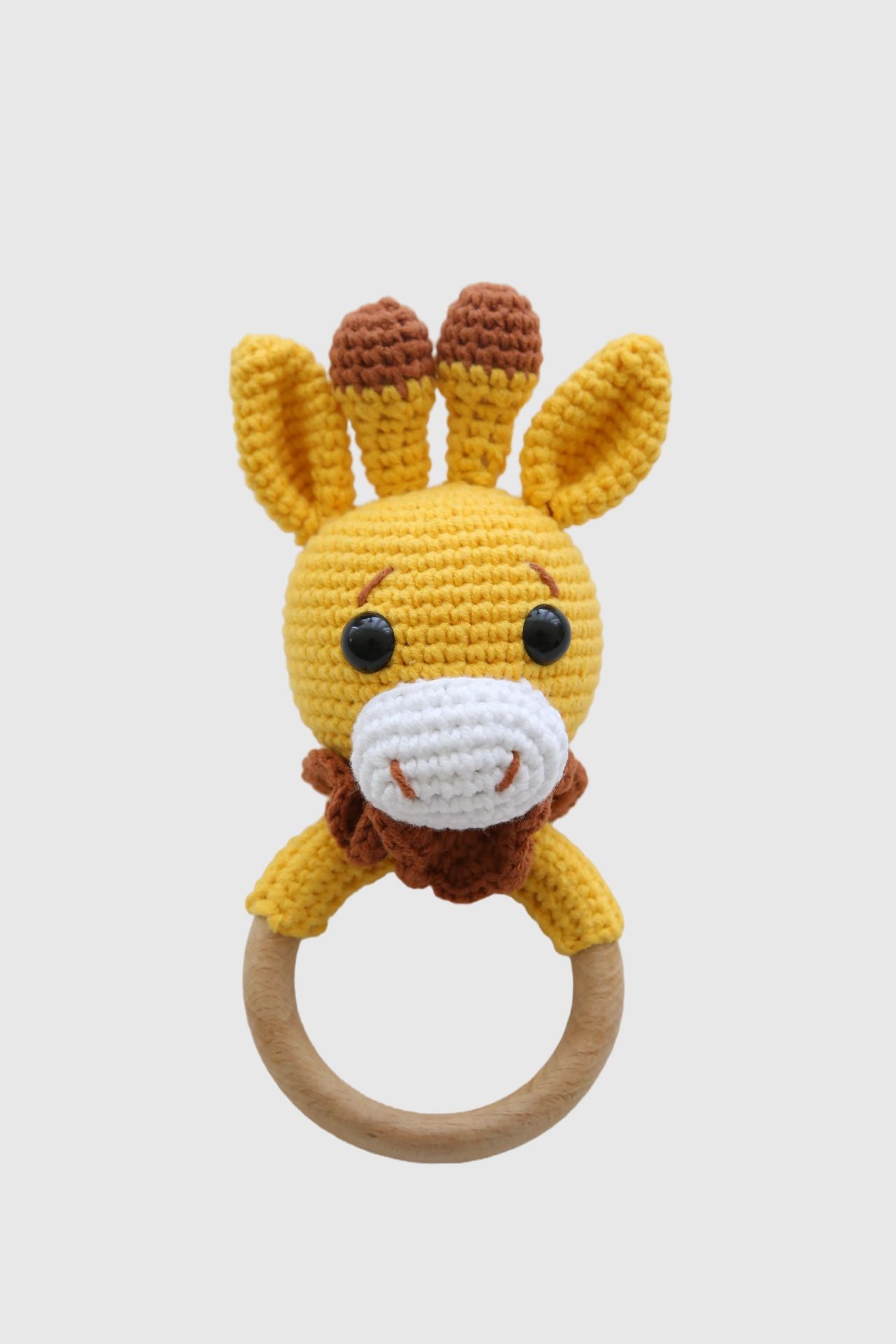 Totzee; Amigurumi Zürafa Çıngırak Açık Sarı; Amigurumi Giraffe Rattle Light Yellow