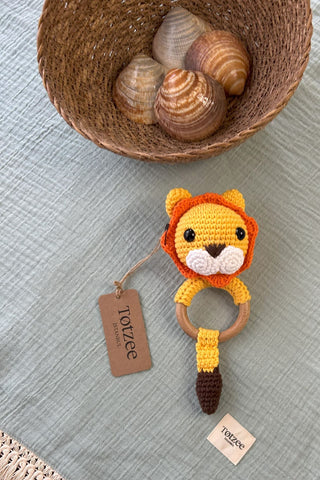 Totzee; Amigurumi Aslan Çıngırak Sarı; Amigurumi Lion Rattle Yellow