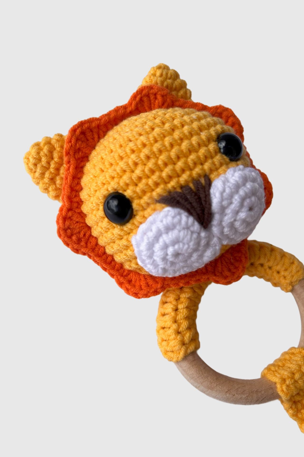 Totzee; Amigurumi Aslan Çıngırak Sarı; Amigurumi Lion Rattle Yellow