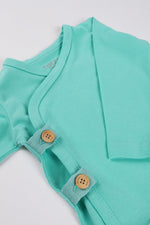 Totzee; Düğmeli Kruvaze Üst Mint Yeşili; Buttoned  Double-Breasted Top Mint Green