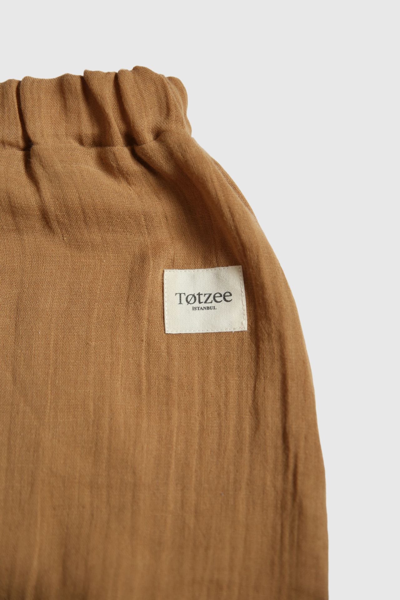 Totzee; Müslin Balon Pantolon Camel Kahverengi; Muslin Balloon Trousers Camel