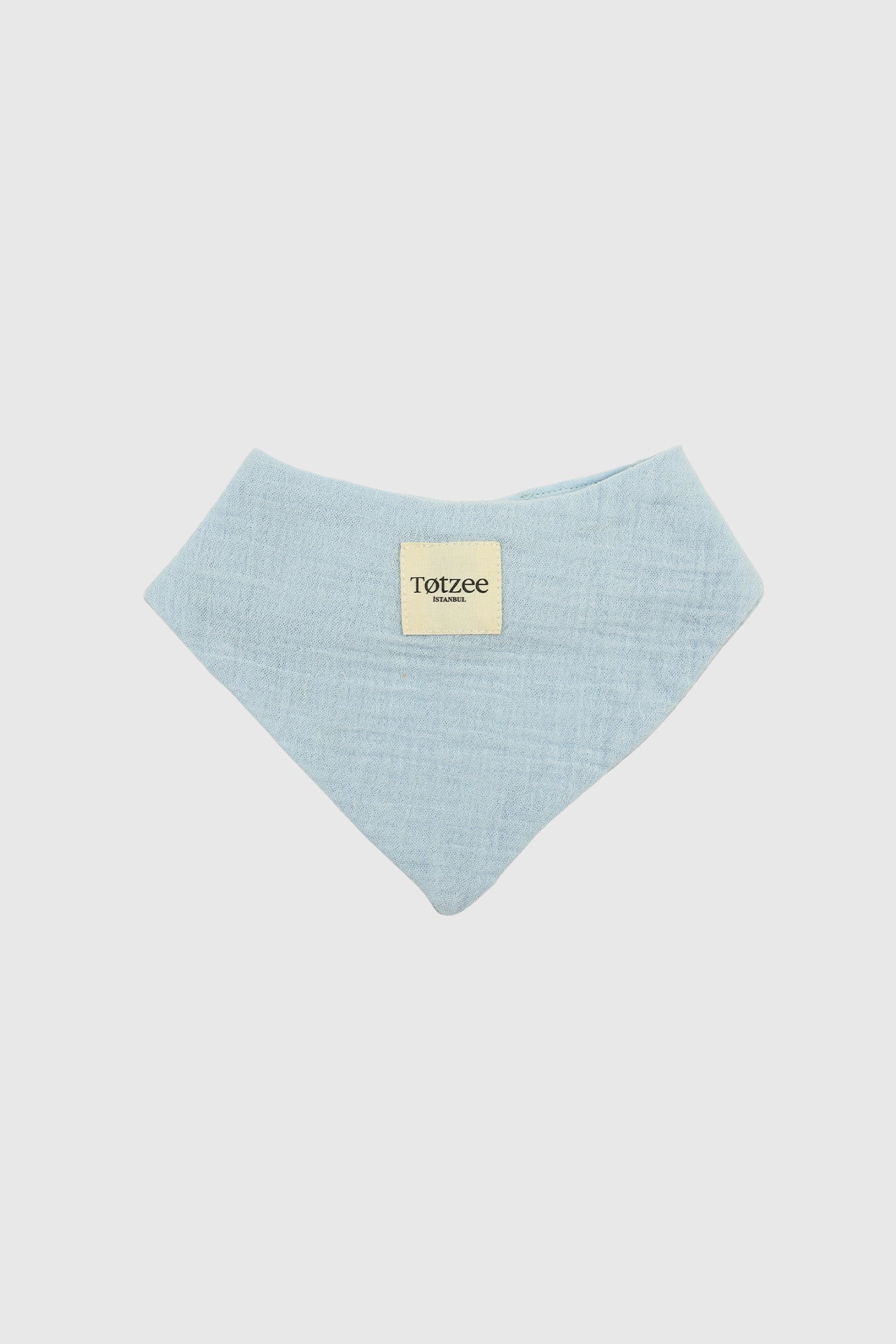 Totzee; Müslin Fular Önlük Bebek Mavisi; Muslin Bandana Bibs Baby Blue