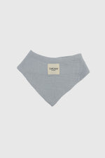 Totzee; Müslin Fular Önlük Sis Grisi; Muslin Bandana Bibs Haze Gray