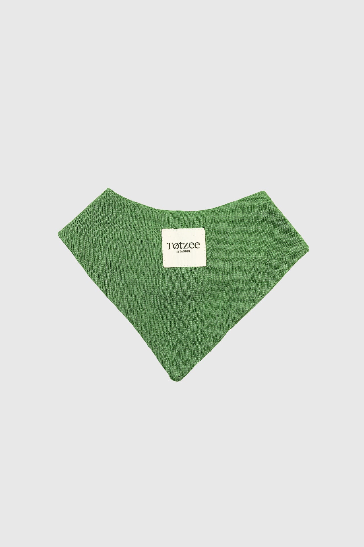 Totzee; Müslin Fular Önlük Çimen Yeşili; Muslin Bandana Bibs Irish Green