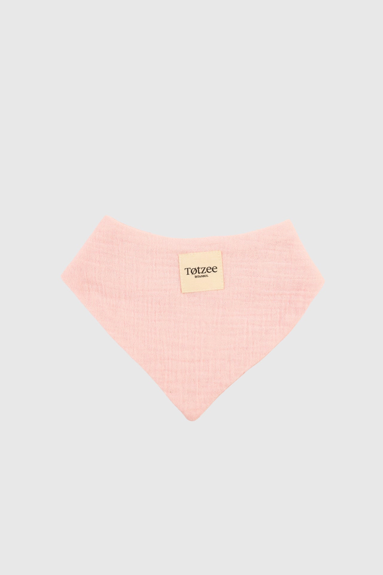 Totzee; Müslin Fular Önlük Pembe; Muslin Bandana Bibs Pink