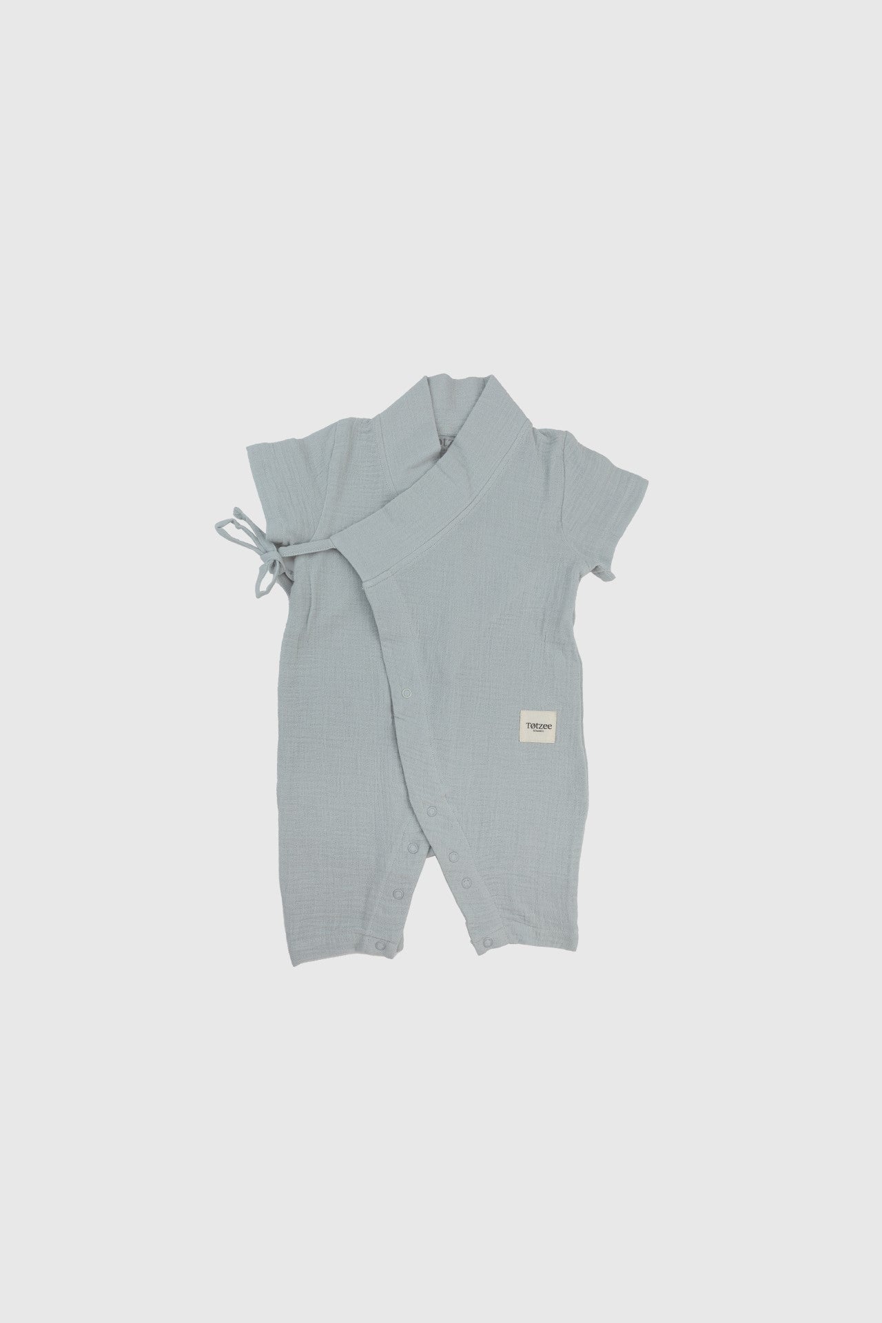 Totzee; Müslin Uzun Kimono Tulum Sis Grisi; Muslin Long Kimono Romper Haze Gray