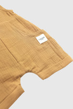 Totzee; Müslin Yandan Cepli Salopet Camel Kahverengi; Muslin Side Pocket Salopettes Camel Brown