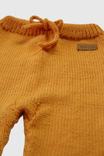 Totzee; Organik El Örgüsü Bağcıklı Pantolon Kavuniçi; Organic Knitted Jogger Trousers Pale Orange