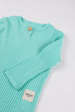 Totzee; Fitilli Body Mint Yeşili; Ribbed Body Mint Green