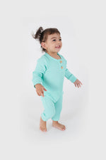 Totzee; Fitilli Tulum Mint Yeşili; Ribbed Romper Mint Green