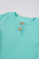 Totzee; Fitilli Tulum Mint Yeşili; Ribbed Romper Mint Green