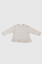 Totzee; Fırfırlı Üst Bej; Ruffled Top Beige