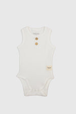 Totzee; Kolsuz Fitilli Body Ekru; Sleeveless Ribbed Body Ecru