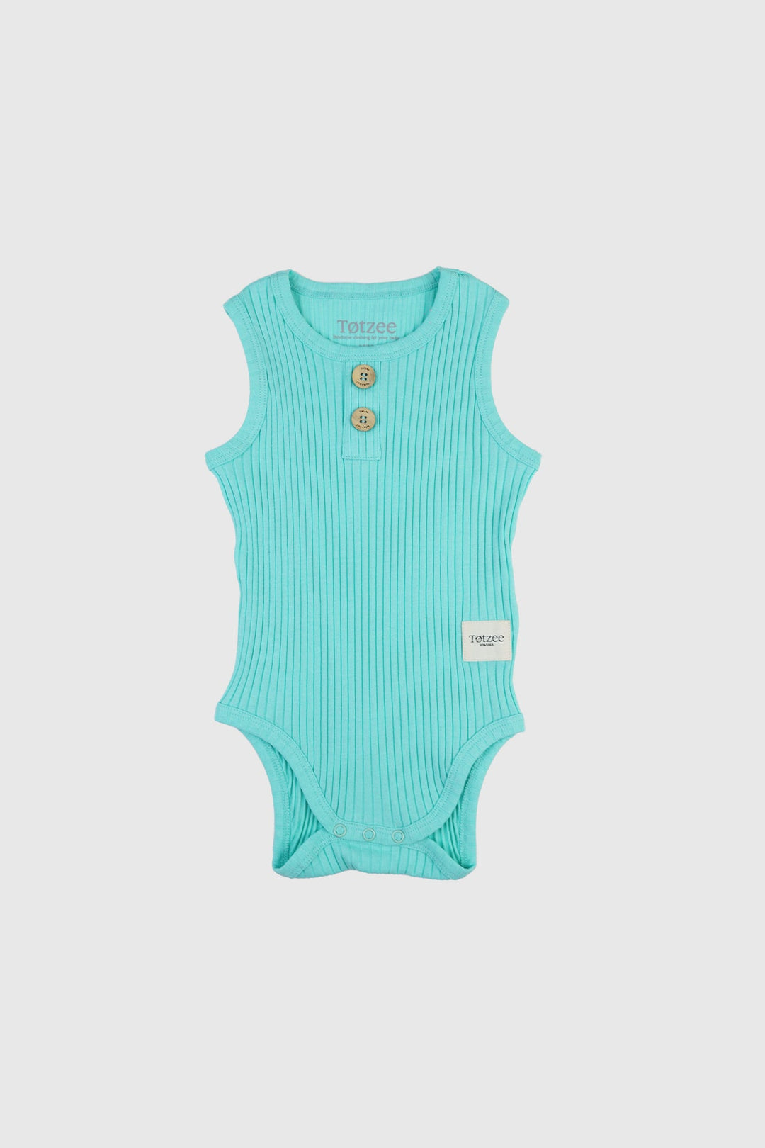 Totzee; Kolsuz Fitilli Body Mint Yeşili; Sleeveless Ribbed Body Mint Green