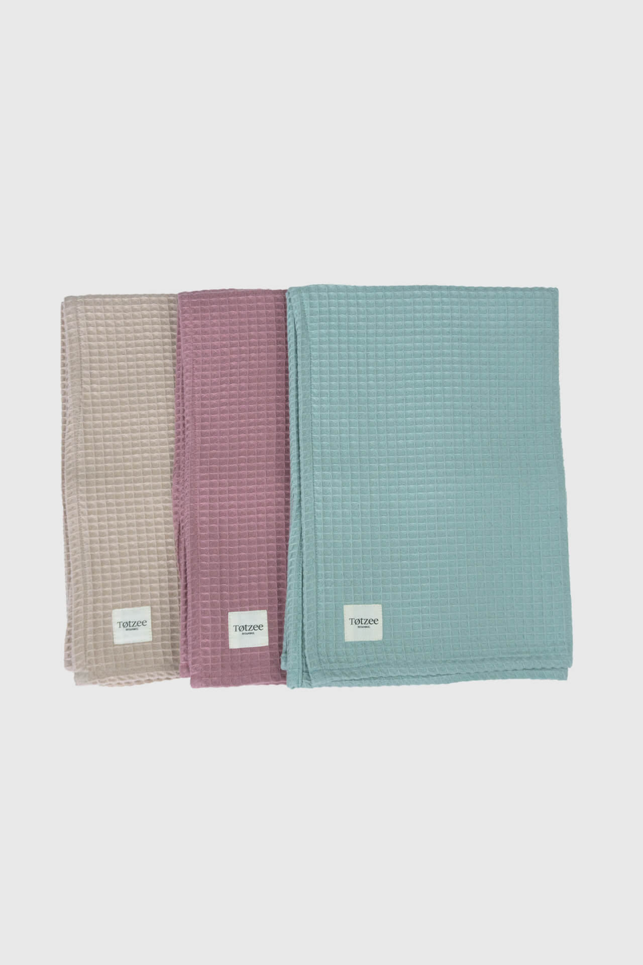 Totzee; Waffle Pike Mint Yeşili; Waffle Blanket Mint Green