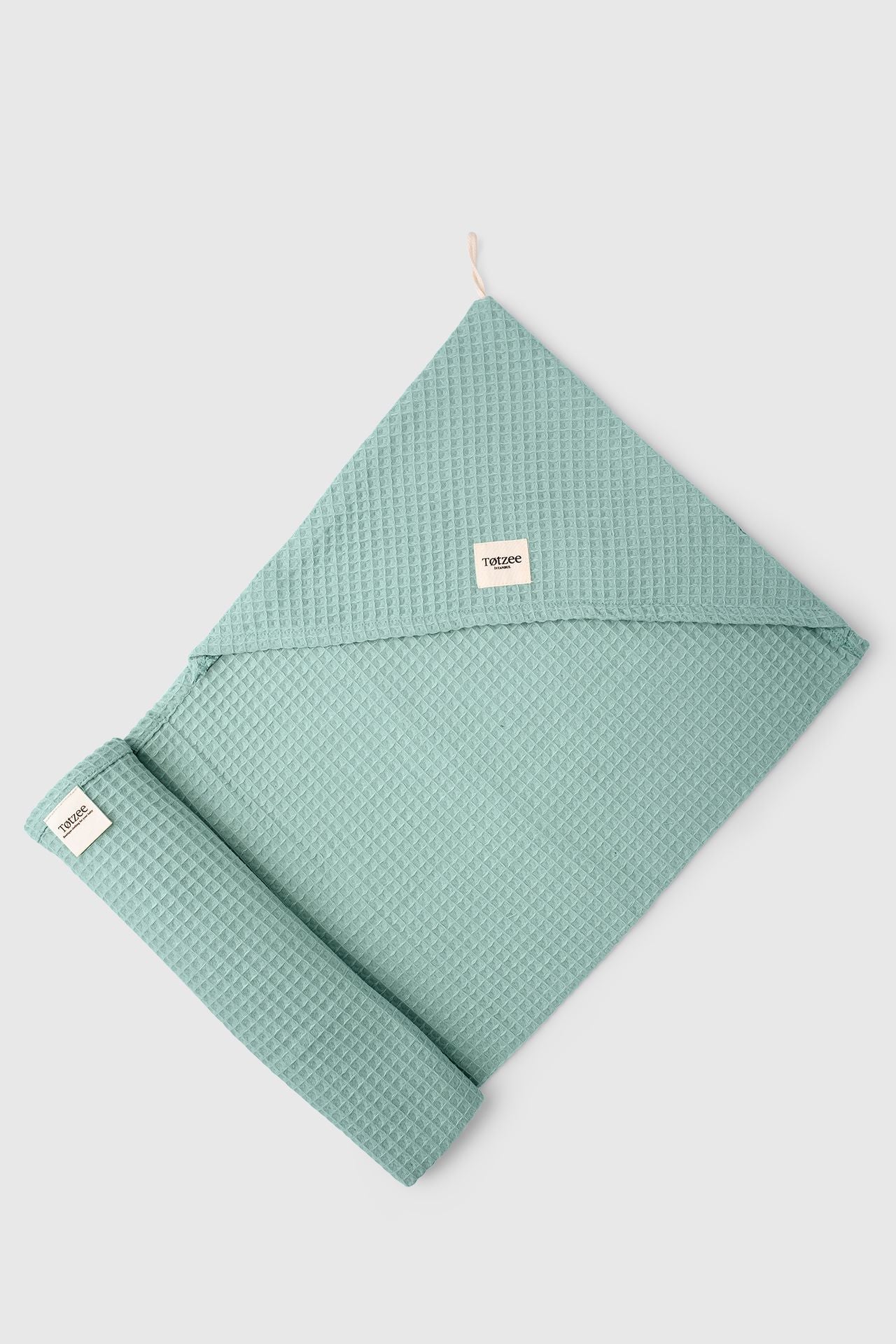 Totzee; Waffle Bornoz Mint Yeşil; Waffle Towel Mint Green